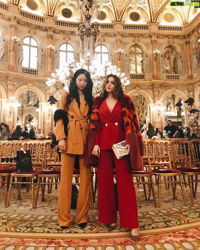 Adelaide Kane Instagram - Bossy day at @vyudashkin 🔥 #fauxfuronly InterContinental Paris - Le Grand