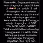 Adi Putra Instagram - Filem AMAL @syaabanthemovie @kkdigital_gov @finasmalaysia @gscinemas @tgvcinemas @mbocinemas @cathaycineplexes SERBU DENGAN BISMILLAH DAN IKHLAS. ☝️