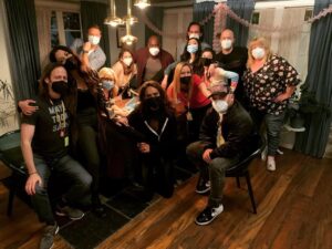 Aimee Garcia Instagram - Got to do my last @lucifernetflix scene w these incredible peeps. Thank you #Lucifer family for this unforgettable experience. Forever grateful 🙏🏽😈 💜 #ThatsAWrap🎬