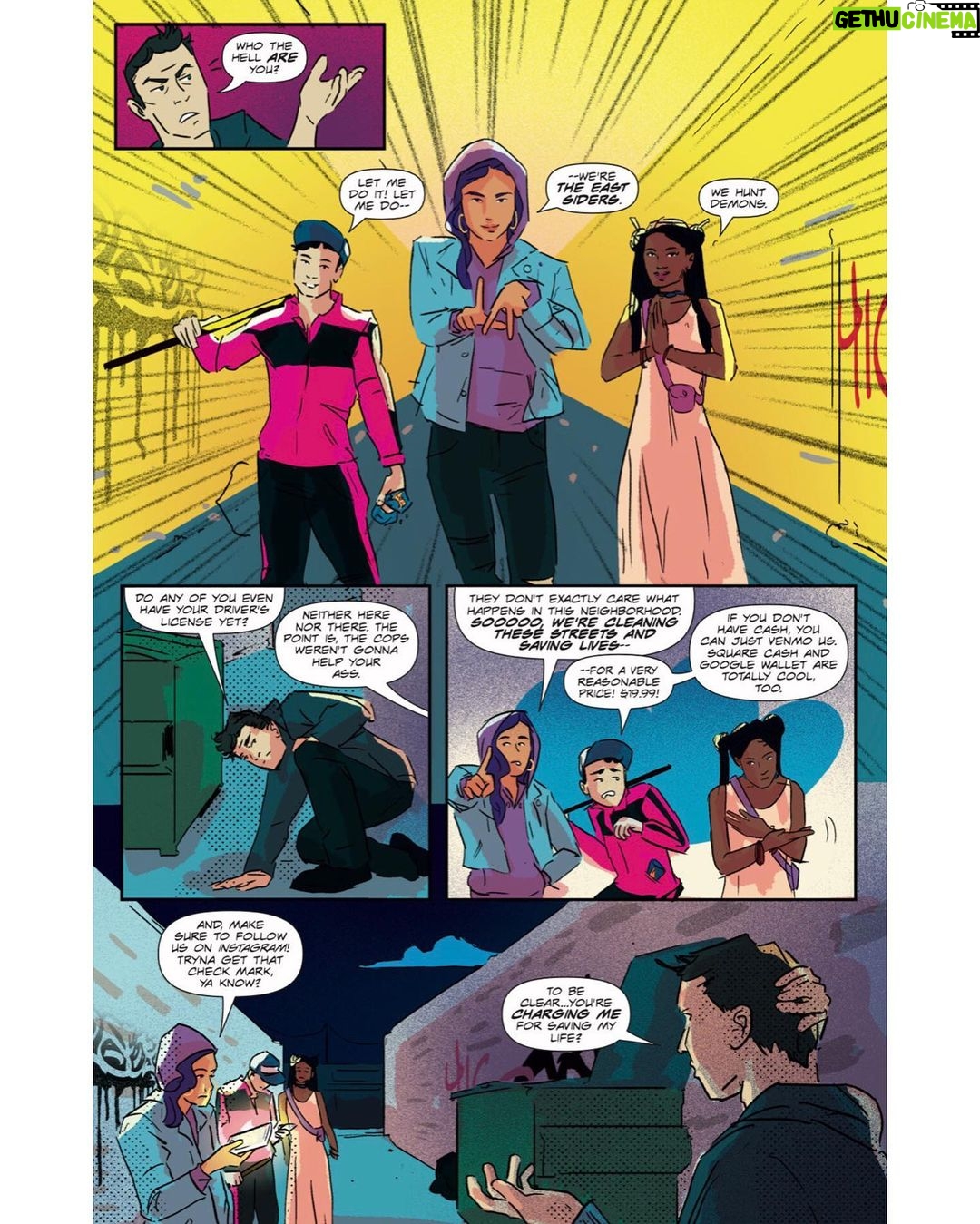 Aimee Garcia Instagram - Sneak peek of upcoming project #EastSideSaints created by me & @theajmendez 🤗 Art by the talented @lianakangas Letters by @ericaschultz42 @scrappyheartproductions @eastsidesaintscomic https://www.scrappyheartproductions.com/upcoming-projects