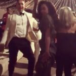 Aimee Garcia Instagram – Well @moppyoppenheimer & @officialtomellis threw a HELL of a wedding (see what I did there 😉) @dbwofficial @lesleyannbrandt @rachaeleharris @kevinmalejandro 📹: @lesliealejandro 🥂