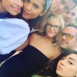 Aimee Garcia Instagram – I adore these people so much 💚 @laurengerman @lesleyannbrandt @rachaeleharris @christianhebel @paolomascitti @sleeplesscosta Congrats @officialtomellis @moppyoppenheimer 🥂