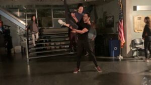 Aimee Garcia Instagram - Our FIRST dance rehearsal for #Lucifer finale 💃🏽🕺🏻🤗@officialtomellis @lucifernetflix #bts @netflix