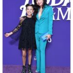 Aimee Garcia Instagram - So much fun at @meettheaddams premiere w @scarlye07!! (BEST. DATE. EVER.) Thank you @gretelz.official @tousce_ @loribluofficial @lesnereidesparis_usa @aweinspired_ @stephstrate @nicolewalmsley @christopherdaviid_ @brooklynprla for my look 💙 #TheAddamsFamily in theaters October 11 🧟‍♀️ Los Angeles, California