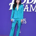 Aimee Garcia Instagram - So much fun at @meettheaddams premiere w @scarlye07!! (BEST. DATE. EVER.) Thank you @gretelz.official @tousce_ @loribluofficial @lesnereidesparis_usa @aweinspired_ @stephstrate @nicolewalmsley @christopherdaviid_ @brooklynprla for my look 💙 #TheAddamsFamily in theaters October 11 🧟‍♀️ Los Angeles, California