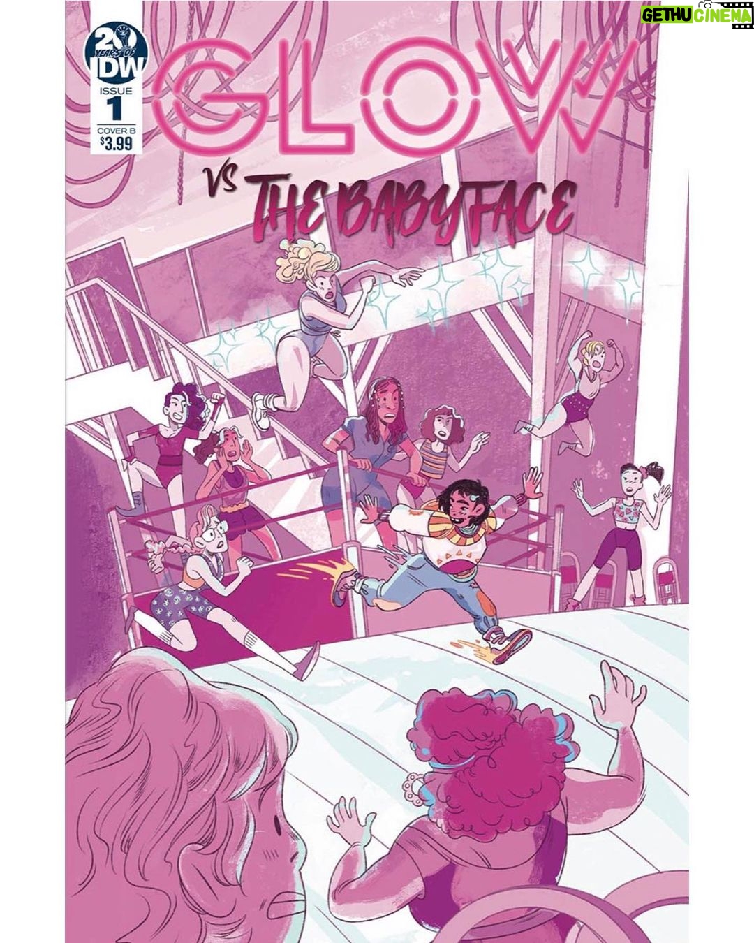 Aimee Garcia Instagram - OUR COVERS!!! Iām crying š (tears of joy) THANK YOU @lizflahive @carlymensch @idwpublishing @glownetflix for trusting us with your GEM of a show #GLOW @theajmendez š¤ #WriteTheChangeYouWannaSee ... & be inspired by BADASS women ā¤ļøšš½