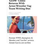 Aimee Garcia Instagram - OUR COVERS!!! I’m crying 😭 (tears of joy) THANK YOU @lizflahive @carlymensch @idwpublishing @glownetflix for trusting us with your GEM of a show #GLOW @theajmendez 🤗 #WriteTheChangeYouWannaSee ... & be inspired by BADASS women ❤️🙏🏽