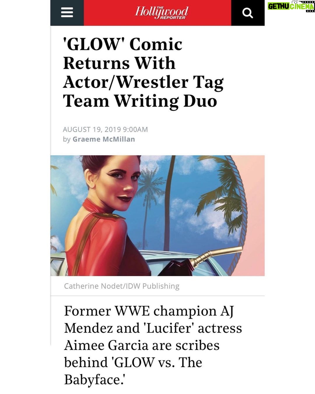Aimee Garcia Instagram - OUR COVERS!!! Iām crying š (tears of joy) THANK YOU @lizflahive @carlymensch @idwpublishing @glownetflix for trusting us with your GEM of a show #GLOW @theajmendez š¤ #WriteTheChangeYouWannaSee ... & be inspired by BADASS women ā¤ļøšš½