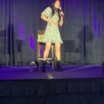 Aimee Garcia Instagram - Reunited w my #Lucifer family & it felt soooo good @dbwofficial @lesleyannbrandt @inbarlavi 💃🏽🕺🏾Thx @creationent ... talked about my mom flirting w #Supernatural boys 🙄, dork danced, practiced Spanish & French 🤗 & got my HUGS for the week 🙆🏽‍♀️ Thx for coming out from Brazil, Australia, New Zealand, Mexico, Canada, east coast, San Diego & LA!!! 🙏🏽💜💜💜 #Lucicon @lucifernetflix Hyatt Regency Los Angeles International Airport