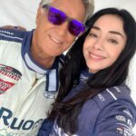 Aimee Garcia Instagram – Still riding high from this once-in-a-lifetime experience! @andrettimario you are a legend and a charmer 💙🏎 @indycar Shouout to all the drivers. I’m so impressed with the athleticism & mental fortitude it takes to do what you do