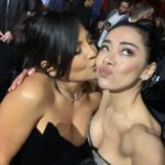 Aimee Garcia Instagram - So proud to support this film! @evalongoria you crushed it 👏🏽👏🏽 @flaminhotmovie is so inspiring! You’ll laugh, cry and dance to @iambeckyg ❤️‍🔥song Hair: @christopherdavidhair Make-Up: @nicolewalmsley Stylist: @katiebof Dress: @rebeccavallance Shoes: @casadeiofficial Bag: @jimmychoo Jewelry: @effyjewelry @grazielagems