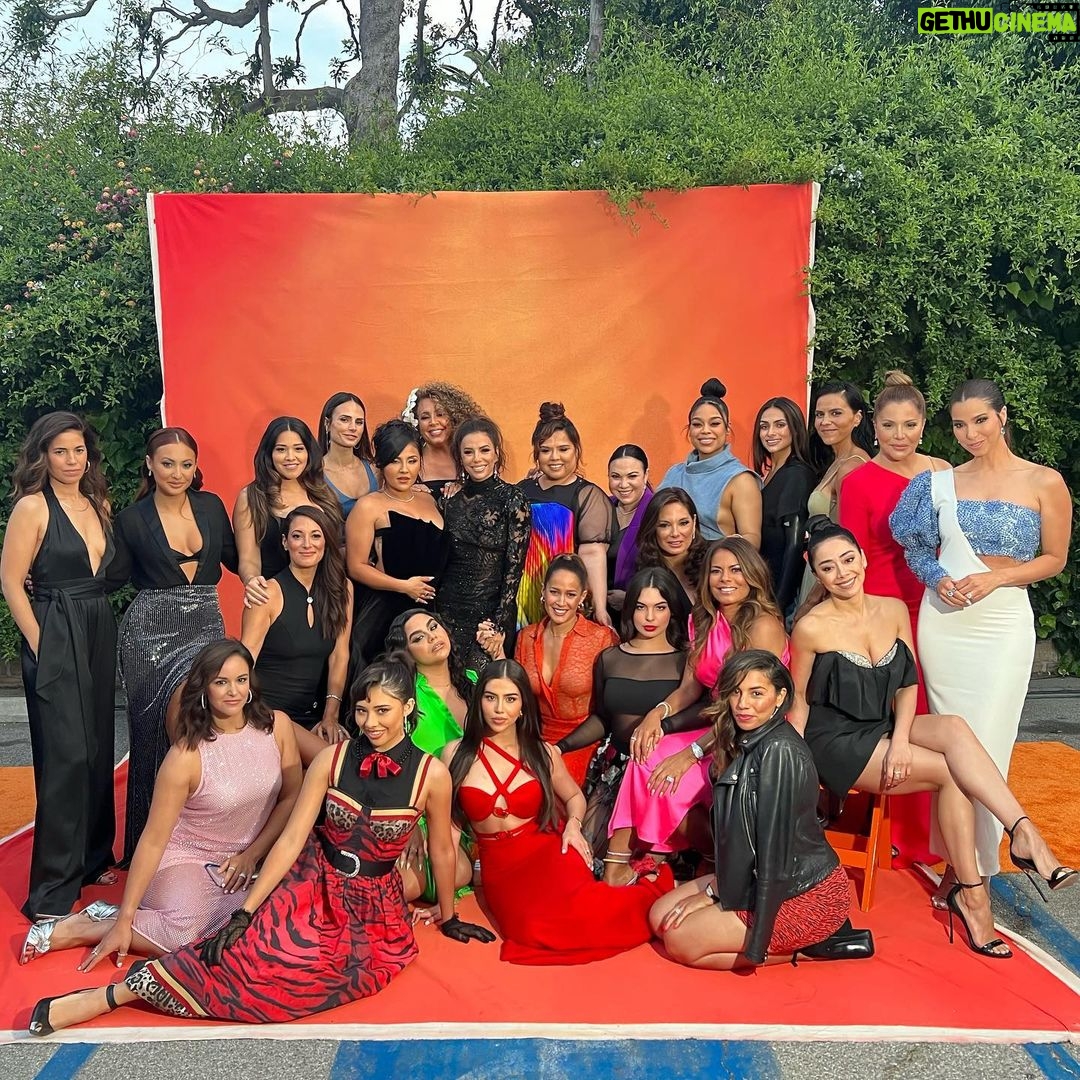 Aimee Garcia Instagram - So proud to support this film! @evalongoria you crushed it 👏🏽👏🏽 @flaminhotmovie is so inspiring! You’ll laugh, cry and dance to @iambeckyg ❤️🔥song Hair: @christopherdavidhair Make-Up: @nicolewalmsley Stylist: @katiebof Dress: @rebeccavallance Shoes: @casadeiofficial Bag: @jimmychoo Jewelry: @effyjewelry @grazielagems