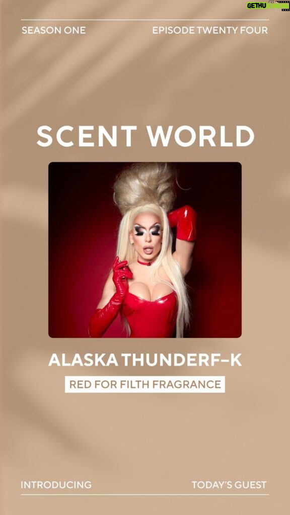 Alaska Thunderfuck Instagram - Our latest Scent World episode with @theonlyalaska5000 is giving us life 🖤 Join us as we have a conversation with the iconic RuPaul’s Drag Race legend, delving into Alaska’s background and taking a closer glimpse at the Red 4 Filth fragrance collection. Listen now at the link in bio!
