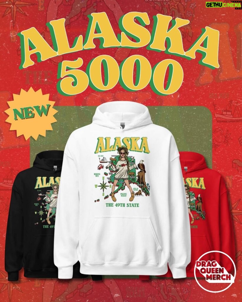 Alaska Thunderfuck Instagram - The fourty—heeiiiiine state (see what i did there) 💫💚 SHOP New @theonlyalaska5000 merch available now 🛍️💗 Art by @kmintern 🖼️✨