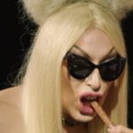 Alaska Thunderfuck Instagram – I’m a vegetarian, but when @sullivannicole feeds you a meat stick, you eat it !😋