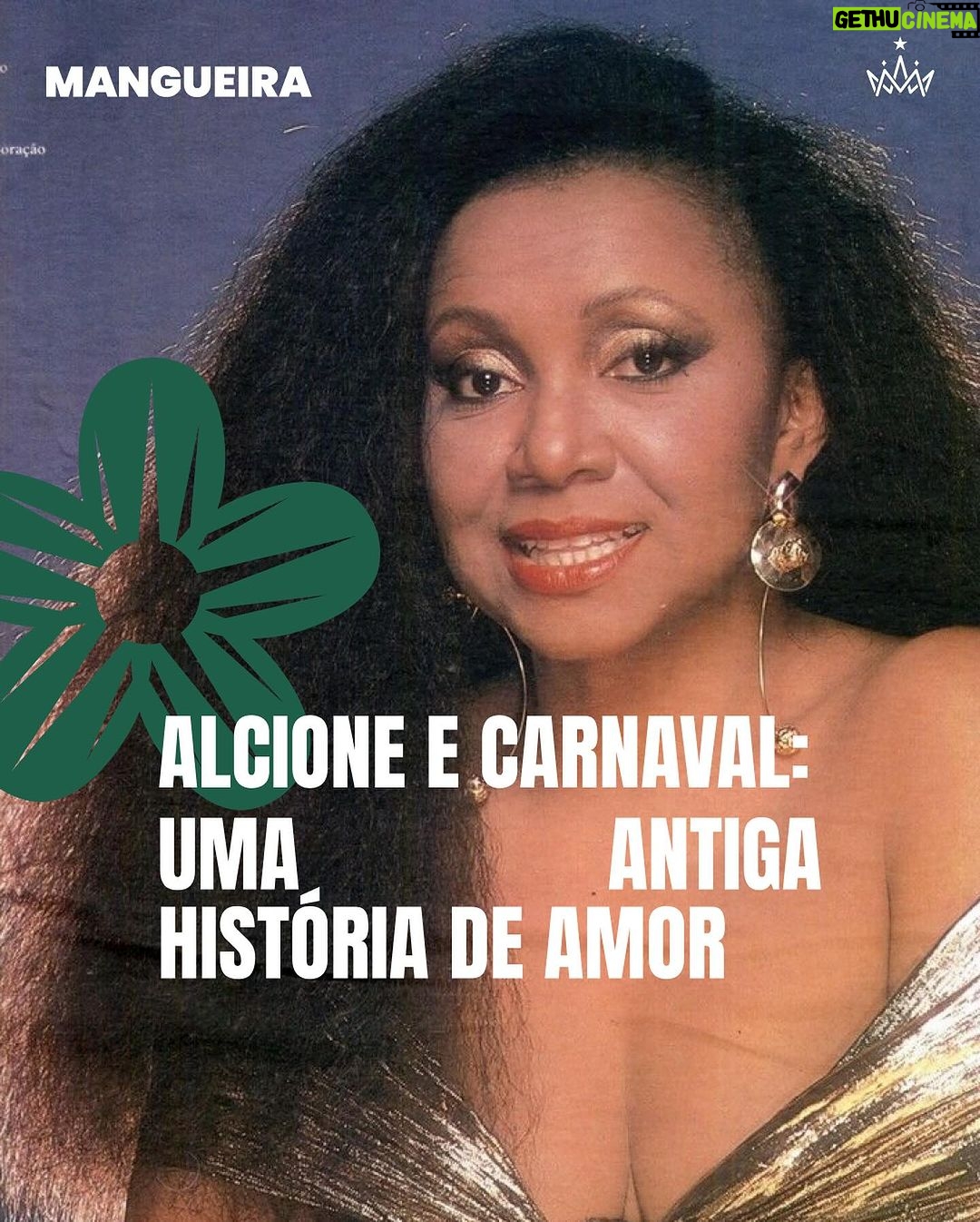 Alcione Instagram - Alcione + Carnaval: uma história de amor que a Verde e Rosa vai contar, cantar e encantar! 𤩠A ala āNobre Exaltação aos Sambasā propƵe alianƧas entre a paixĆ£o de Marrom pelo carnaval carioca e o respeito e dignidade que a Mangueira tem ao exaltar seus conterrĆ¢neos de desfiles: muitos anos de competição e trajetórias que compartilham o suor e dedicação entre todas as agremiaƧƵes. Arrasta pro lado e vem entender mais sobre a relação entre a nossa rainha @alcioneamarrom e seu eterno carinho (mais que recĆproco) pelas agremiaƧƵes. š Texto/Imagem/Reprodução: Site Oficial da Mangueira / Discogs / Letras.com #Mangueira #Alcione #ANegraVozdoAmanhĆ£ Estação Primeira de Mangueira