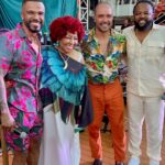 Alcione Instagram - Quando soube que meus filhos @alexandrepires_ @diogonogueira_oficial e @xandedepilares estavam fazendo uma roda de samba na piscina do @navioalexandrepires, não me aguentei, tive que descer! (Alcione)