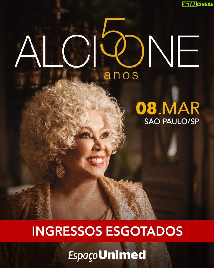 Alcione Instagram - Obrigada, São Paulo! ❤️ Sexta-feira, 8 de março, Dia da Mulher, é dia de Espaço Unimed LOTADO para uma das maiores do país: Alcione! Quem vem celebrar os 50 anos de carreira da Rainha do Samba com a gente? #Alcione #Alcione50Anos #AlcionenoEspaçoUnimed