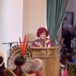 Alcione Instagram - Tomei posse na Academia Brasileira de Cultura e meu discurso foi em forma de canto. Canto que louva e celebra minha ancestralidade. Através dessa toada de bumba-meu-boi, reverencio meu povo preto, meu povo índio, meu povo branco, meu povo MARANHENSE, meu povo BRASILEIRO! (Alcione)