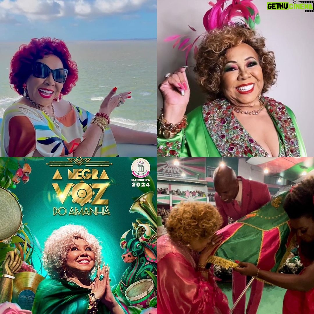 Alcione Instagram - Retrospectiva da Marrom Janeiro: 2023 começou com máxima felicidade para a Marrom, pois o primeiro show do ano foi em São Luís, sua terra natal e em praça pública! Ao longo do ano, isso se repetiria por mais três vezes! Fevereiro: Entre as atividades que marcaram o mês do Carnaval, a presença dela no Baile da Vogue foi um ponto alto, pois dois meses antes, em Dezembro de 2022, nossa cantora foi capa da revista! Março: Em Março, mais precisamente no dia 13, aconteceu um marco na vida de Alcione: o anúncio dela como enredo da Estação Primeira de Mangueira para o Carnaval de 2024! Abril: Na festa dos 95 anos da Mangueira, o anúncio oficial do enredo sobre a Marrom: “A Negra Voz do Amanhã”!