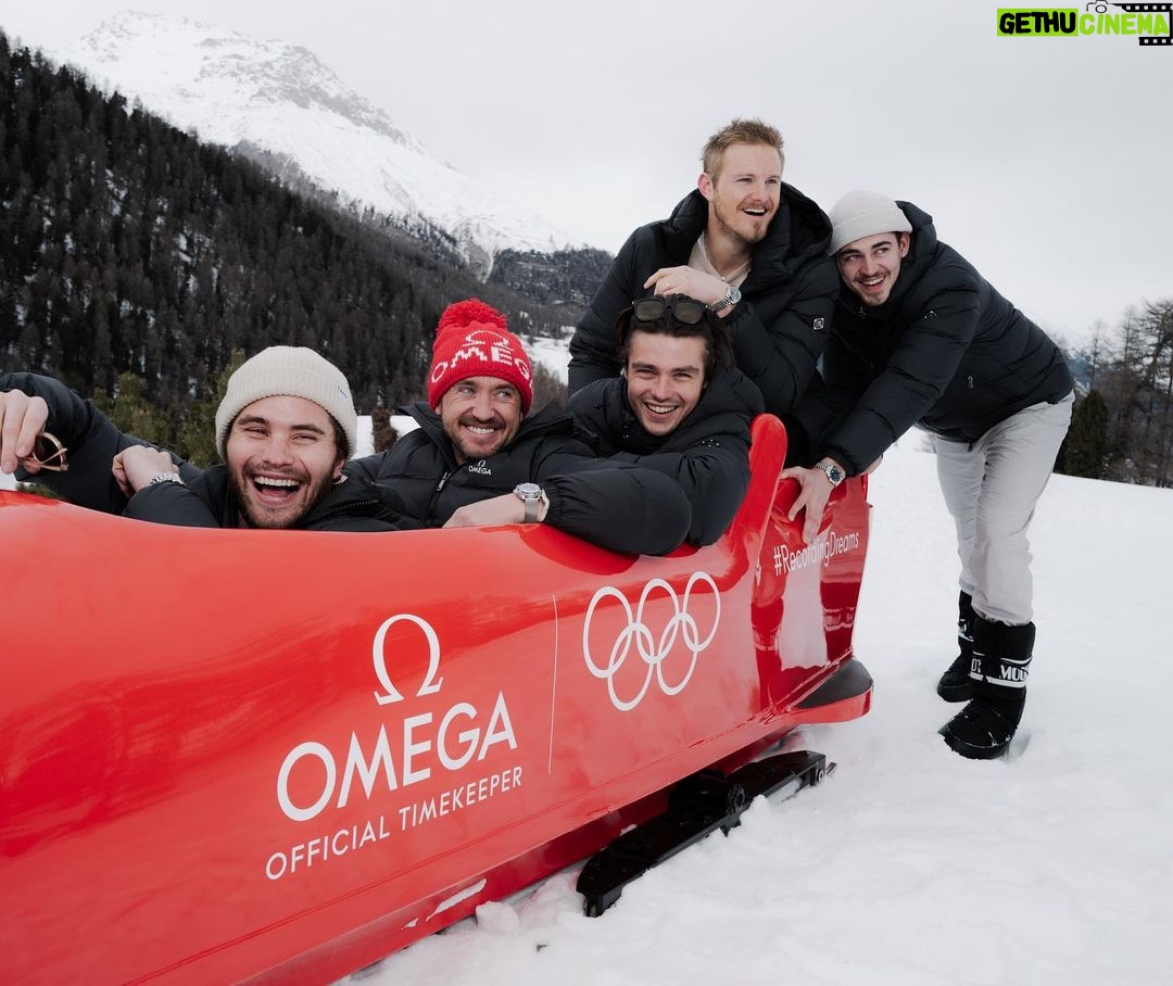 Alexander Ludwig Instagram - @omega got the band together and it rocked #Omegabychoice #omegaofficialtimekeeper St. Moritz Switzerland
