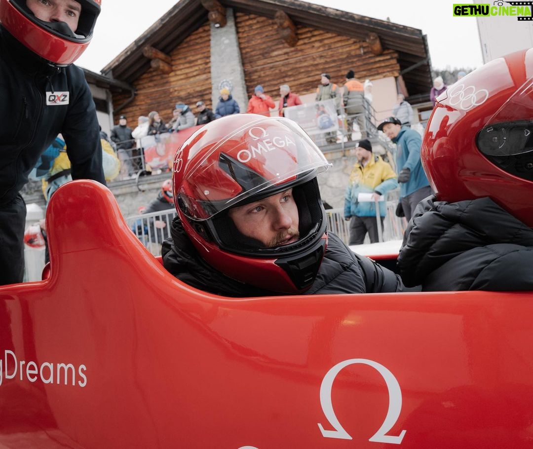 Alexander Ludwig Instagram - @omega got the band together and it rocked #Omegabychoice #omegaofficialtimekeeper St. Moritz Switzerland