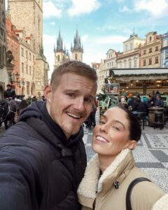 Alexander Ludwig Instagram - Happy belated thanksgiving from us to you! Grateful for each and every one of you. Thanks for all the love and support throughout the years. Wouldn’t be here without you! Prague, Czech Republic