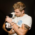 Alexander Ludwig Instagram - Stopped by @musicrescues while I was in Calgary. shout out to @aarcs @calgaryhumane and  @Barcsrescue_calgary for all the hard work the do. Head to their pages if you’re looking to adopt. This is Granite it took everything inside of me not to adopt All the dogs on top of the two rescues we have but please check them out. These pups need a home. Shout out to @jilliansnell for putting on an amazing event