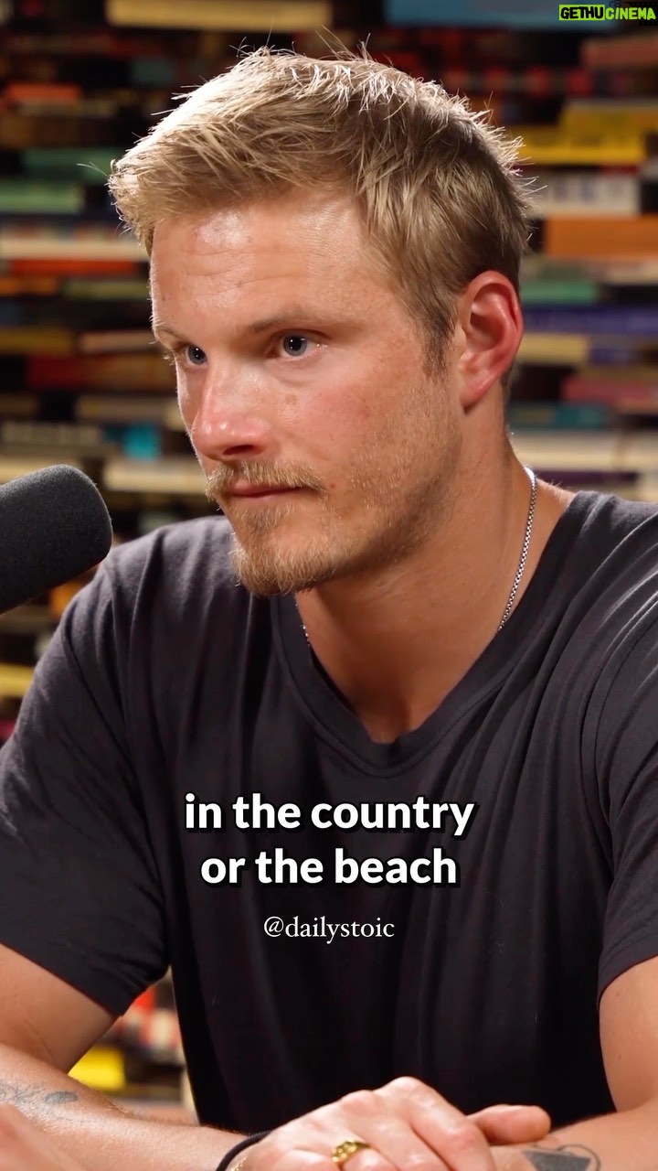 Alexander Ludwig Instagram - Vacations are great, but do you know what’s even greater? Building a life that you don’t need to escape from. The best vacations, Marcus Aurelius writes in Meditations, require no vacating. “People look for retreats for themselves in the country, by the coast, or in the hills,” Marcus wrote. “There is nowhere that a person can find a more peaceful and trouble-free retreat than in his own mind…So constantly give yourself this retreat, and renew yourself.” Listen to the full episode with @alexanderludwig and @ryanholiday on The @dailystoic Podcast.