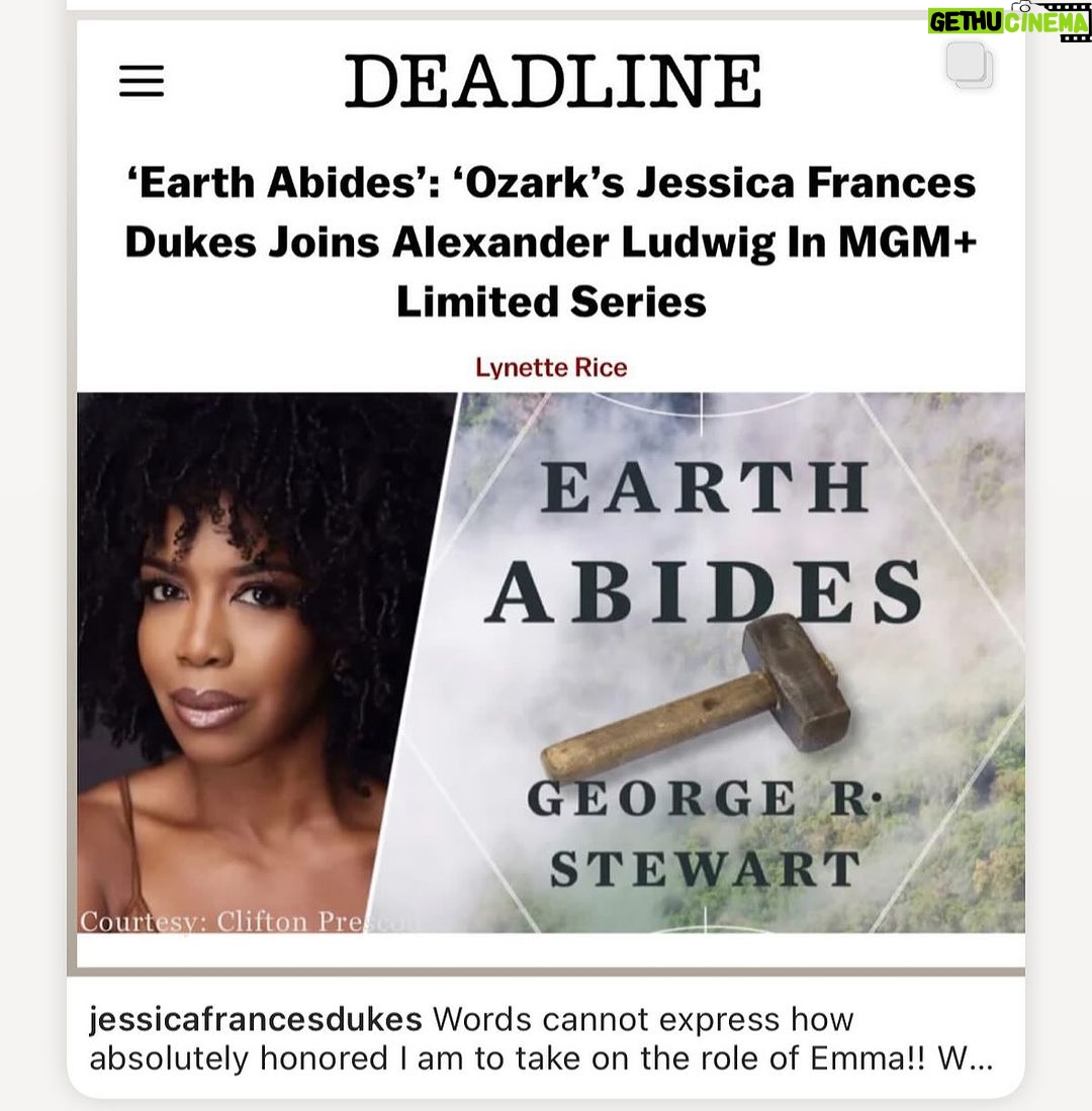 Alexander Ludwig Instagram - And we got our Emma! Can’t wait to play @jessicafrancesdukes @mgmplus #EarthAbides