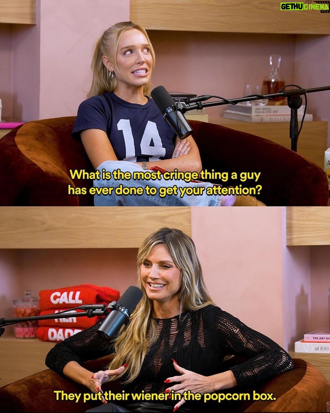 Alexandra Cooper Instagram - Heidi Klum is one of the funniest people I’ve had the pleasure of sitting down with 😭👏❤️ The entire episode is pure gold (as seen in these quotes) if you need a good laugh GO STREAM CHD!!! Officially available on all platforms 🔥