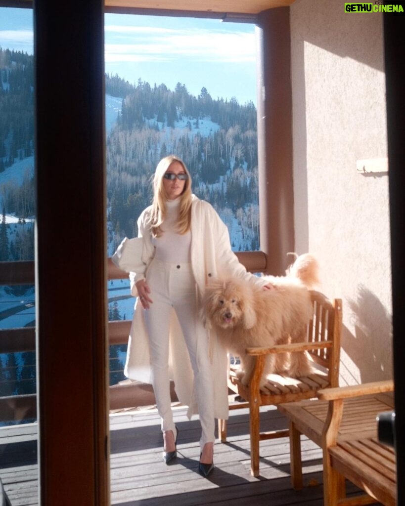 Alexandra Cooper Instagram - like father like son Stein Eriksen Lodge Deer Valley