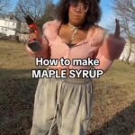 Alexis Nikole Nelson Instagram - MAKE YOUR OWN MAPLE SYRUP! MMM, MMM, TREE BLOOD 🍁😆 (sorry I’m so goofy hahahaha)