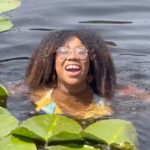 Alexis Nikole Nelson Instagram - The sole tiktok I made during the Great Lakes Foragers Gathering (I was too busy learning, teaching, snacking, making new friends, and frolicking to make any more!) I’m glad I was surrounded by nature and kindred spirits when the Roe news dropped, otherwise I probably would’ve spiraled harder than I already did… as a 30 year old with a busy schedule, who is (at least currently) planning on remaining childless, I’m scared. I’m taking some time to sit with my feelings, while also reflecting on the moments of sheer joy I managed to find among friends, both human and plant, this past weekend. For anyone worried about animals in the pond, the fish were nice and I gave the snapping turtle Maurice his space 😅 also according to my buddy Sam Thayer, snappers don’t really bite in the water anyway (unless you, like, step on them 😆)