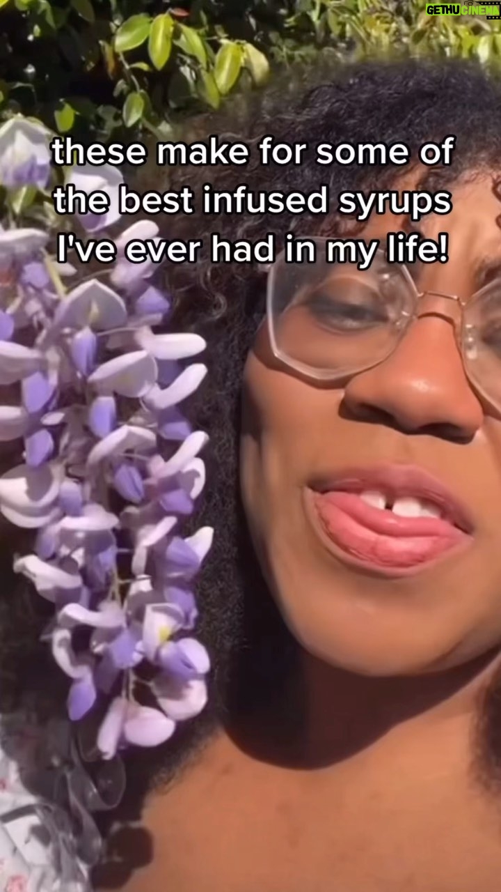 Alexis Nikole Nelson Instagram - WISTERIA SYRUP HOW-TO πβ¨ From gardens worldwide to Demon Slayer, wisterias are known far and wide for their gorgeous flowers and intoxicating scent! But did you know the flowers are edible and DELISH!