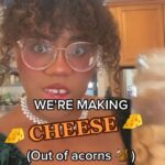 Alexis Nikole Nelson Instagram - ACORN CHEESE. AT LONG LAST. With instructions from @pascalbaudar’s fantastic book “Wildcrafted Fermentation” and from my friends Junayd and Fjölla from @honeybadgerbk I set out to make my own acorn cheese AND… The first one was very weird 🤣 this was the second one! It took around lil over a week start to finish, and it was worth it enough that I wanna do it again! In other news, I think I tripped into a bought of burnout and didn’t even realize it until I was a few weeks in. Ain’t that how it always goes! But I’m listening to my body and my brain and taking things a day at a time 💗 I hope the changing of the weather is treating you all kindly, and let me know if u wanna see the subpar acorn cheese video 🤣