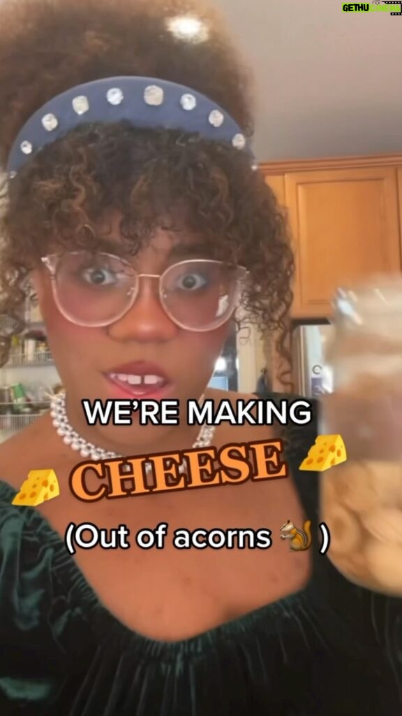 Alexis Nikole Nelson Instagram - ACORN CHEESE. AT LONG LAST. With instructions from @pascalbaudar’s fantastic book “Wildcrafted Fermentation” and from my friends Junayd and Fjölla from @honeybadgerbk I set out to make my own acorn cheese AND… The first one was very weird 🤣 this was the second one! It took around lil over a week start to finish, and it was worth it enough that I wanna do it again! In other news, I think I tripped into a bought of burnout and didn’t even realize it until I was a few weeks in. Ain’t that how it always goes! But I’m listening to my body and my brain and taking things a day at a time 💗 I hope the changing of the weather is treating you all kindly, and let me know if u wanna see the subpar acorn cheese video 🤣