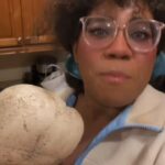 Alexis Nikole Nelson Instagram - PUFFBALL MUSHROOM, BUT MAKE IT PIZZA BAGEL 🥯 🍕 (With a surprise appearance from Jack O Lantern guts pizza sauce 🎃!)