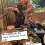 Alexis Nikole Nelson Instagram - ACORN CHEESE. FRIENDSHIP. FORAGED FOOD. FUN. CRYING A LITTLE BECAUSE OF HOW GOOD THE ACORN CHEESE IS. When @the_c_u_r_b Introduced me to the minds behind @honeybadgerbk, within minutes it felt like having dinner with a group of old friends. Junayd and Fjölla are these bright and shining humans, with so much love in their hearts for people and for foraged food!! I was lucky enough to dine at Honey Badger last night with @sophia_roe, and the multi course meal was nothing short of inspirational. I wish I had stronger words to describe it!! It made me simultaneously want to stay in that cozy cabin forever, living the rest of my life transported by food to familiar places, familiar times; and also made me want to run all the way home to Ohio and leap into the kitchen ready to concoct and process and mix and ferment and PLAY! I could write an entire essay on the experience (I will, but I won’t make y’all read it unless you wanna), but I just needed to scream about how phenomenal wild food can be. How phenomenal it IS. Shoutout to @edible.excursions (who forages for Honey Badger and is also an all around sweet bean!) and @mallorylodonnell who has foraged for them in the past, who I can’t have pushki without thinking of! I’ll mention one last thing. Nothing has made me more excited for winter than the magnolia aperitif with which we opened the meal. The first taste transports you to the chilly day in early spring, closing your eyes to take that first inhale of the first magnolia of the year, and suddenly the months of dark, the months of rest make sense. Okay I’m tearing up writing this because I’m a GOOBER, so I’m gonna call it here! If you read this far, I love you, thank you for listening, go to Honey Badger if you’re able. If you didn’t read this far, HOW WILL YOU KNOW I LOVE YOUUUUUUUUUUU Brooklyn, New York