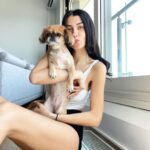 Aleyna Solaker Instagram - Bi fotograf cekilebilir miyiz lime hanim? 🐶💜