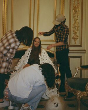 Alix Desmoineaux Instagram - BACKSTAGE OVERVIEW 📰
@maisonvalentino , Exclusive project CODE TEMPORAL
Haute Couture - Spring/Summer 2021
The rituals, the process, and the values of Couture are timeless.

The look, Toile rustique white shirt Rust viscose toile wrap skirt Poudre rose crêpe de Chine culotte 

They celebrate the human: the mind that conceives and the hand that creates and gives value. Through a work process that sits above time, they produce timeless objects molded on the individual. Bravo Maestro Pier Paolo Piccioli.

Photographer  @elisaparron 

Stylist & creative director @farouk_chekoufi 

Talent @alix_dmx 

Makeup @odilejimenezmua @guerlain 

Hair @alexis.parente @b_agency 

Nails @og_nailsbar 

Video Director @thomasviard 

Chief Operator @alexl.pict 

Production FC ICONIC

🐩 model @graff_official_ 

Location @lemeuriceparis Hotel Salon Pompadour

New exclusive story @maisonvalentino x @harayermagazine Qatar April 2021 édition 

Bravo Maestro @pppiccioli 

More #comingsoon 🔜🔜🔜
#valentino #hautecouture #ss21
