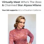 Alyssa Milano Instagram - I am proud to support @ACLU_SoCal celebrating 100 years of work protecting civil rights & liberties by offering the chance to visit with the winner of this auction over Zoom. Bid by 12/21 am @CharityBuzz https://aclusocal.co/alyssamilano23 (link in bio)