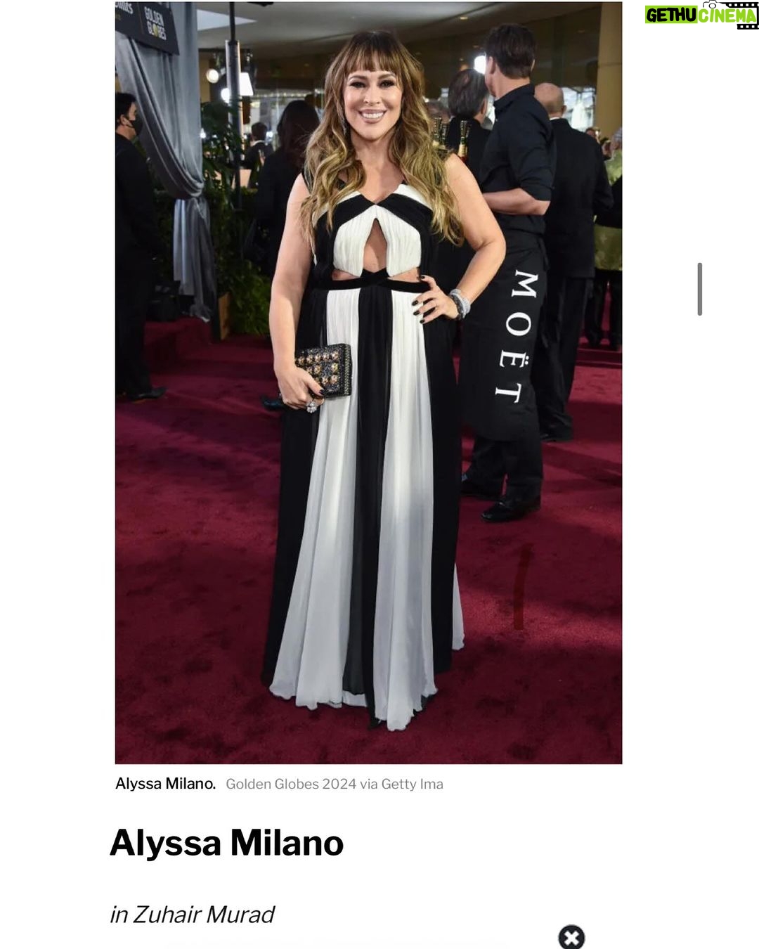 Alyssa Milano Instagram - Oh , hey! Golden Globes