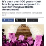 Alyssa Milano Instagram - “If we look around our country, where the rights of women are being ripped away at every turn, this failure to act cannot be allowed to stand.” Read my op-ed at link in bio or stories. #ERANow #ERA100