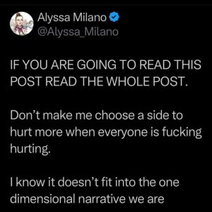 Alyssa Milano Instagram - 💔