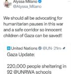 Alyssa Milano Instagram - As a UNICEF goodwill ambassador, I will continue to be on the side of humanity. Every child deserves safety.