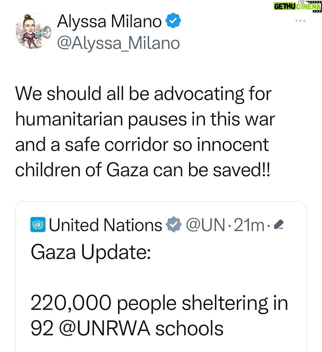 Alyssa Milano Instagram - As a UNICEF goodwill ambassador, I will continue to be on the side of humanity. Every child deserves safety.