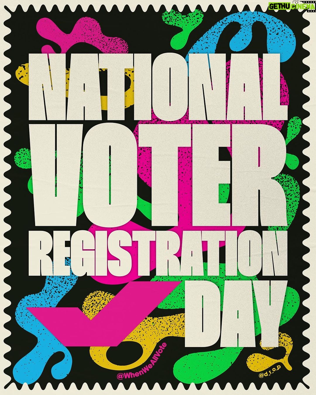 Alyssa Milano Instagram - Our vote is our voice — so let’s show up, vote, and make sure they hear us. Join @WhenWeAllVote for #NationalVoterRegistrationDay by checking your voter registration status and texting 3 friends to do the same, it takes just 3 minutes. Head to weall.vote/check to get it done.