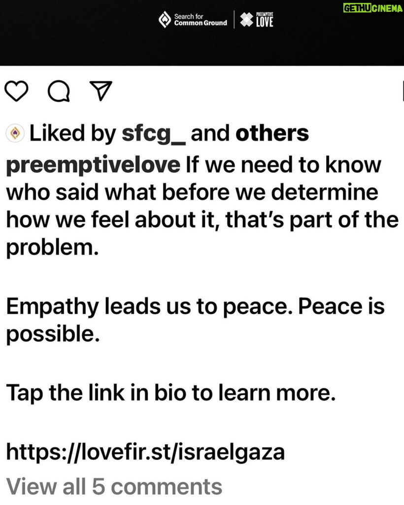 Alyssa Milano Instagram - “If we need to know who said what before we determine how we feel about it, that's part of the problem. Empathy leads us to peace. Peace is possible.” Via/ @sfcg_ @preemptivelove