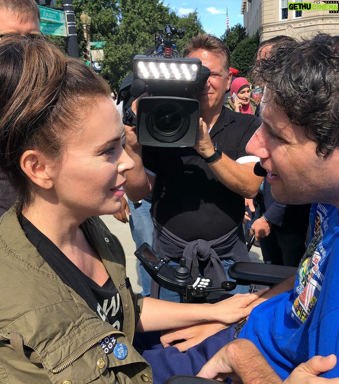 Alyssa Milano Instagram - I’ve started to write this post four different times. And the truth is—there are no words to do Ady Justice. So forgive me as I try to stumble my way through this one. There are two people who changed me profoundly in my humanitarianism—the first was Ryan White and the second was Ady Barkan. Ady taught me to remember to be active in my activism. He taught me to keep showing up no matter how exhausted or heartbroken you feel. He taught me this by just being himself—with his big, beautiful heart and his fearless, tenacious, spirit. He fought (and fought) tirelessly for Medicare For All. He started @beahero with the simple principle that “here in the richest country in the world, and everywhere, we believe health care should be a human right. Everyone should have the care they need, no matter who they are, where they live, what job they have or whether they have a job at all. Our team takes on critical fights to transform America’s healthcare system so that it guarantees all of us the care and dignity we deserve.” I had the privilege to march, rally, protest and advocate by his side against many injustices. I watched in awe of his steadfast, unapologetic, leadership. He changed the world with his compassion and empathy. And he never said no! I grew in his light. It was warm and safe. I love him very much. I won’t use that verb in the past tense for Ady. His impact on the world is eternal. My complete and total love and light to Rachael and the kids and all who love him. May his memory be a blessing.